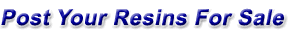 Post Resins For Sale